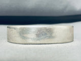 Very Rare Ohkay Ohwingeh Sterling Silver Bracelet Mike Bird Romero-Nativo Arts