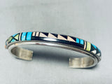 Exceptional Vintage Native American Navajo Turquoise Sterling Silver Bracelet-Nativo Arts