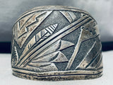 One Of Best Most Unique Vintage Native American Navajo Thomas Singer Sterling Silver Bracelet-Nativo Arts