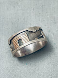 Intricate Vintage Native American Navajo Sterling Silver Hogan Ring-Nativo Arts