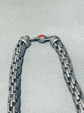 One Of The Most Unique Woven Sterling Silver Vintage Turquoise Necklace-Nativo Arts