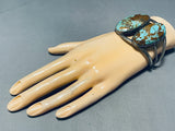 One Of The Best Vintage Native American Navajo Royston Turquoise Sterling Silver Bracelet-Nativo Arts