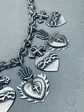 Juan Willie Vintage Native American Navajo Cross Charm Sterling Silver Necklace-Nativo Arts