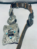 424 Gram Bisbee Turquoise Vintage Native American Navajo Sterling Silver Concho Belt Old-Nativo Arts