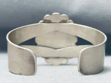 Amazing Vintage Native American Navajo Domed Turquoise Concho Sterling Silver Bracelet-Nativo Arts