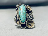 Superb Vintage Native American Navajo Royston Turquoise Sterling Silver Ring-Nativo Arts