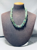 100+ Gram Vintage Native American Navajo Royston Turquoise Sterling Silver Necklace-Nativo Arts