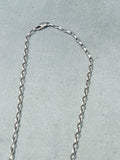 Extremely Rare Vintage Native American Hopi Turquoise Inlay Sterling Silver Necklace-Nativo Arts