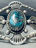 Mcginnis Turquoise!! Rare Vintage Native American Navajo Sterling Silver Bracelet-Nativo Arts