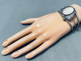 Amazing Vintage Native American Navajo Len Cadmen Turquoise Shell Bracelet-Nativo Arts