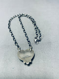I Heart Turquoise! Vintage Native American Navajo Donny Skeet Sterling Silver Necklace-Nativo Arts