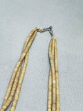 One Of The Best Ever Serpentine Vintage Navajo Sterling Silver Necklace-Nativo Arts