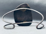 Huge Vintage Native American Navajo Sodalite Sterlign Silver Dark Patina Bracelet-Nativo Arts
