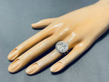 Unique Very Old Vintage Native American Navajo Sterling Silver Dime Ring-Nativo Arts