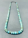 Native American Spectacular Vintage Santo Domingo Royston Turquoise Sterling Silver Necklace-Nativo Arts