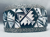6 Inch Wrist Vintage Best Tommy Jackson Sterling Silver Inlay Bracelet-Nativo Arts