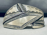 Wild Silverwork!! Vintage Native American Navajo Sterling Silver Bracelet Cuff-Nativo Arts