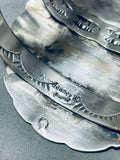 153 Grams!!! Native American Navajo Sterling Silver Shield Bracelet Cuff-Nativo Arts