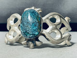 Spiderweb Turquoise Galore!! Vintage Native American Navajo Sterling Silver Bracelet-Nativo Arts
