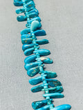 Tears Of Joy!!! Vintage Native American Navajo Turquoise Sterling Silver Necklace-Nativo Arts