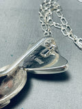 Native American One Of The Coolest Ever Santo Domingo Turquoise Sterling Silver Necklace-Nativo Arts