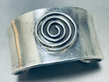 Mesmerizing Vintage Native American Navajo Sterling Silver Bracelet Cuff-Nativo Arts
