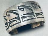 Marc Coochwykvia!! Rare Vintage Native American Hopi Sterling Silver Bracelet Old-Nativo Arts