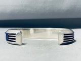 Larry Begay 6.5 Inch Wrist Vintage Native American Navajo Sterling Silver Bracelet-Nativo Arts