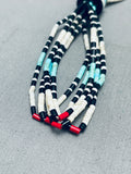 Incredibly Intricate Vintage Santo Domingo Turquoise Heishi Necklace Old-Nativo Arts
