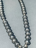 Huge Morenci Turquoise Stone Vintage Native American Navajo Sterling Silver Necklace-Nativo Arts
