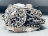 One Of The Most Unique Silver Work Vintage Southwest Bracelet-Nativo Arts