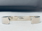 Native American 6.5 Inch Wrist Vintage Boyd Sterling Silver Inlay Bracelet Cuff-Nativo Arts