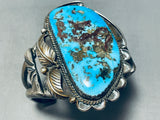 Old Deposit Batch (rare) Vintage Native American Navajo Turquoise Sterling Silver Bracelet-Nativo Arts