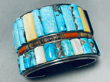 7 Inch Wrist Vintage Native American Navajo Morenci Turquoise Sterling Silver Bracelet-Nativo Arts