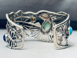 Native American One Of The Best Vintage Southwest Sterling Silver Hummingbird Bracelet-Nativo Arts
