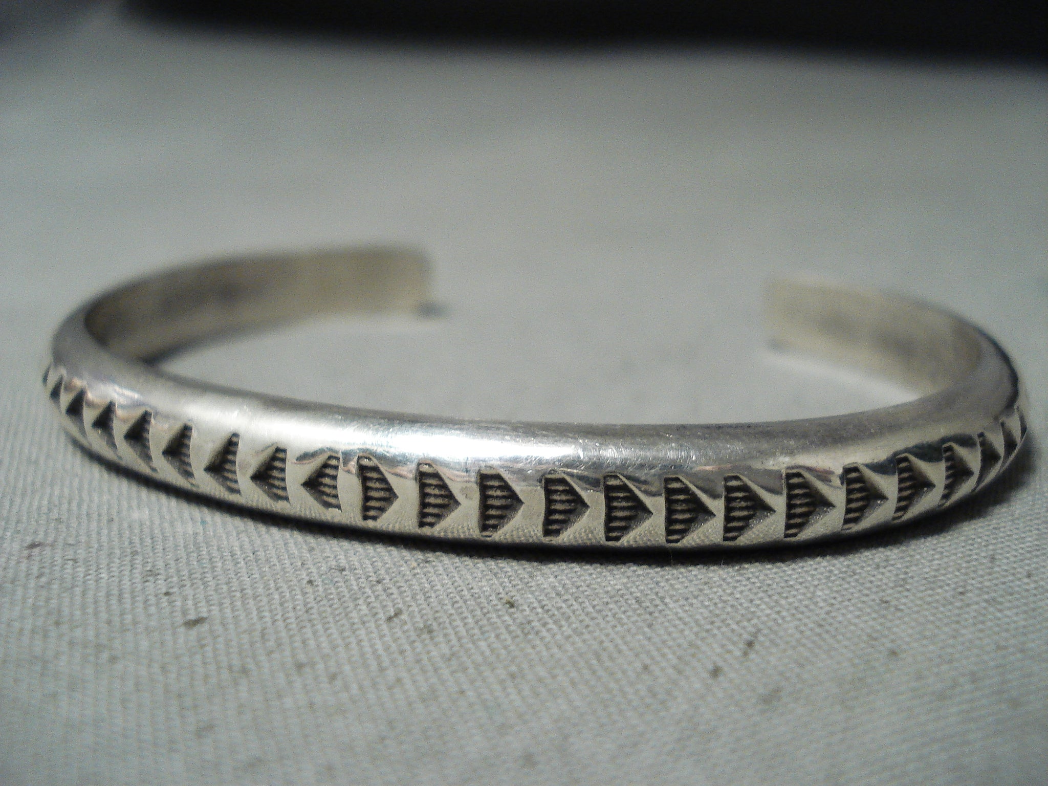 Hand Stamped Silver Bracelet by Sunshine Reeves