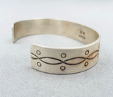 Signed Vintage Native American Hopi Sterling Silver Bracelet-Nativo Arts