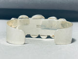 Fabulous Vintage Native American Navajo Turquoise Lapis Sterling Silver Bracelet-Nativo Arts