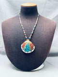 One Of The Most Unique Vintage Santo Domingo Inlay Turquoise Necklace Old-Nativo Arts
