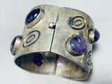 The Best Vintage Southwestern Amethyst Sterling Silver Clasp Bracelet-Nativo Arts