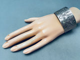 Detailed Vintage Southwest Sterling Silver Bracelet