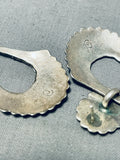 Fabulous Vintage Native American Navajo Sterling Silver Pendant Earrings-Nativo Arts
