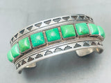Rare Orvil Jack Turquoise Vintage Native American Navajo Sterling Silver Bracelet-Nativo Arts