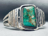 Kee Family Vintage Native American Navajo Royston Turquoise Sterling Silver Bracelet-Nativo Arts