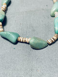 Absolutely Incredible Native American Navajo Chunky Royston Turquoise Heishi Necklace-Nativo Arts