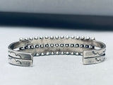Early 1930's Vintage Native American Zuni Turquoise Sterling Silver Bracelet-Nativo Arts