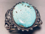 Museum Quality Vintage Native American Navajo Turquoise Sterling Silver Bracelet-Nativo Arts