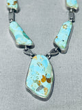 Native American Gasp!! Chunky Turquoise Navajo Sterling Silver Necklace-Nativo Arts