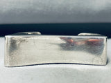 One Of The Best Contemporist Vintage Native American Navajo Sterling Silver Bracelet-Nativo Arts