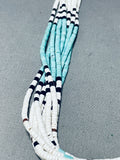 Sensational Vintage Santo Domingo Turquoise Heishi Pipestone 10 Strand Necklace-Nativo Arts